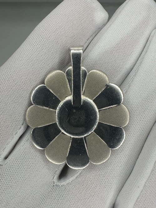Image of Custom Sterling Silver Takashi Murakami Flower Pendant