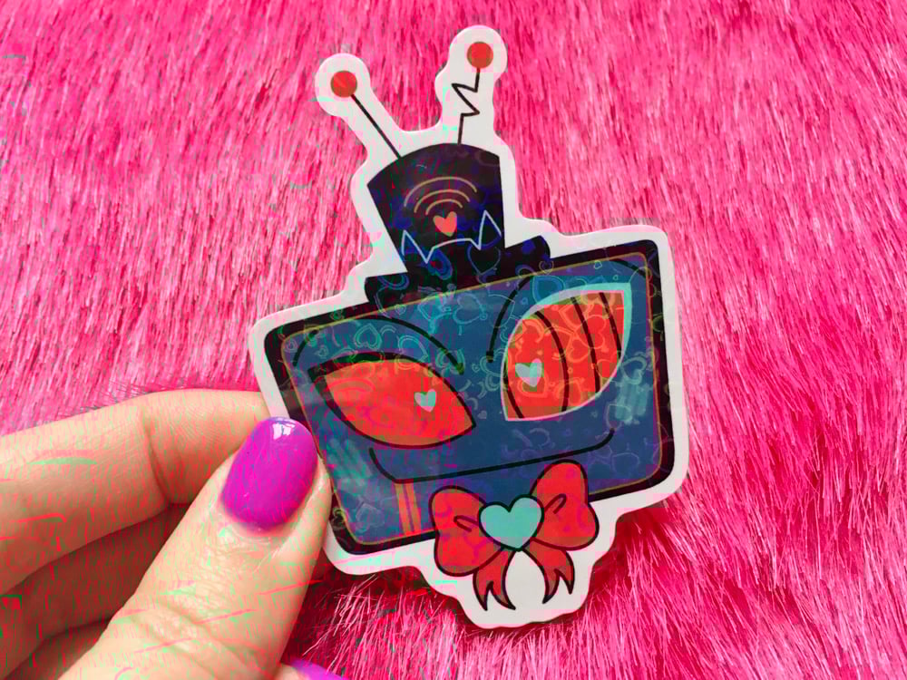 Valentines Vees Holo Stickers