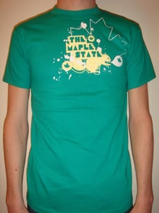 Image of kelly green maple leaf t-shirt