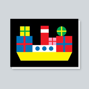 Image of Presents Boat card