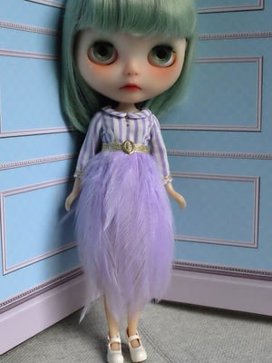 Image of Lounging Linda ~ Feather Dress ~ Lilac