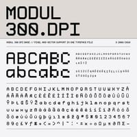 Image 4 of Modul 300 dpi Pixel Based Font