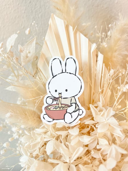 Image of Ramen Miffy Vinyl Sticker