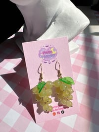 Image 2 of Green Grape earrings 🍇
