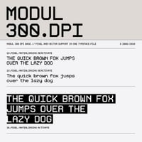 Image 5 of Modul 300 dpi Pixel Based Font