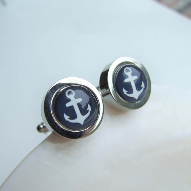 Anchors Aweigh - Large Cuff Links