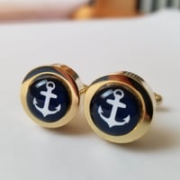 Image 4 of Anchors Aweigh - Large Cuff Links