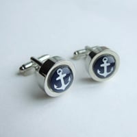 Image 1 of Anchors Aweigh - Large Cuff Links