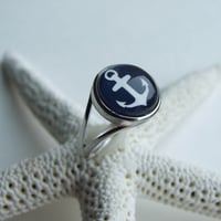 Image 2 of Anchors Aweigh Sterling Ring (Medium)