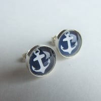 Image 1 of Anchors Aweigh - Stud Earrings
