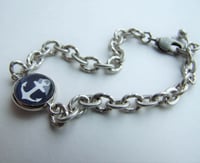 Image 2 of Anchors Aweigh - Simple Bracelet on Rope Chain