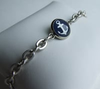 Image 1 of Anchors Aweigh - Simple Bracelet on Rope Chain