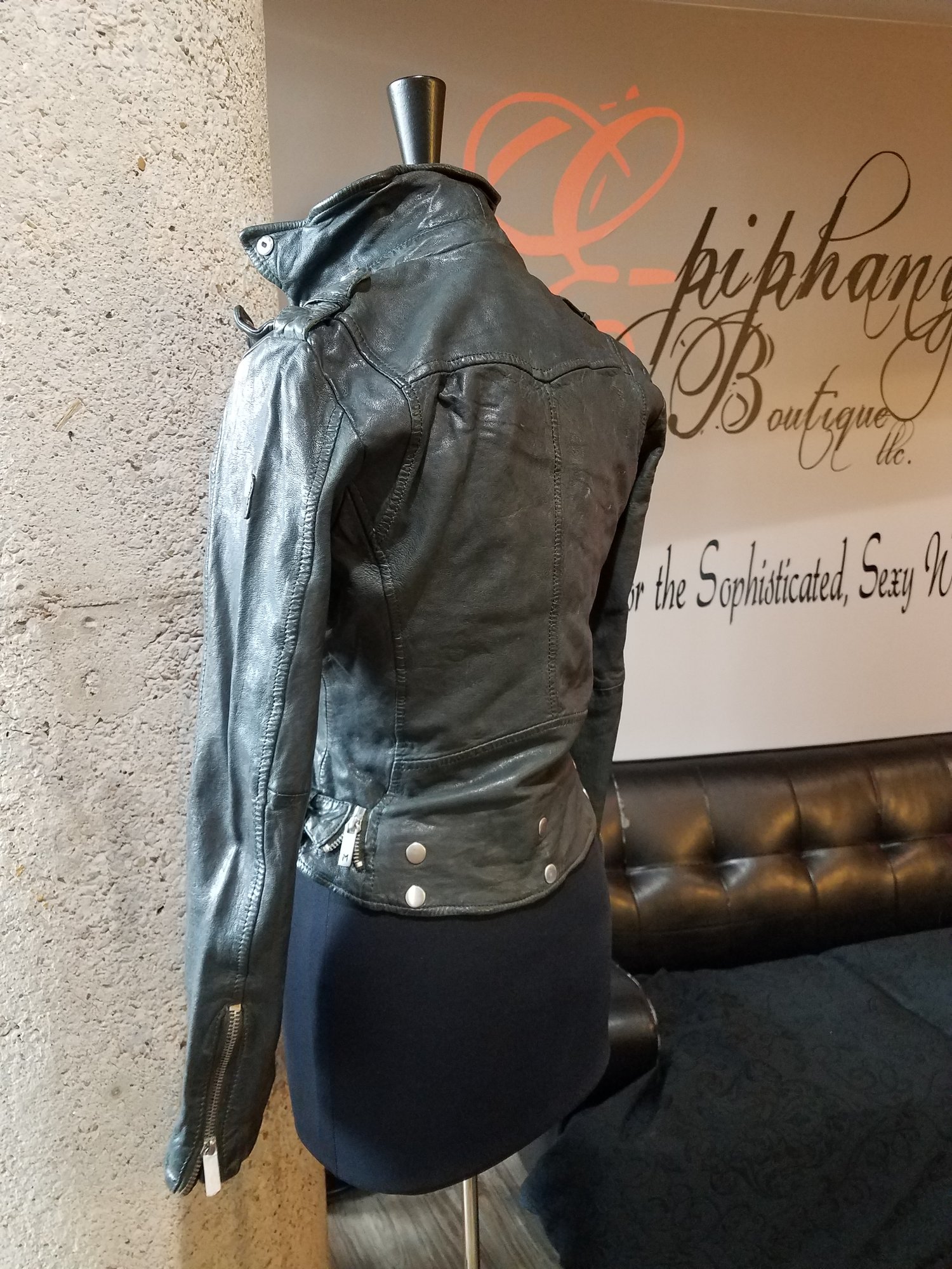 Image of The Lamb Biker Jacket-**Regular & Plus Size**