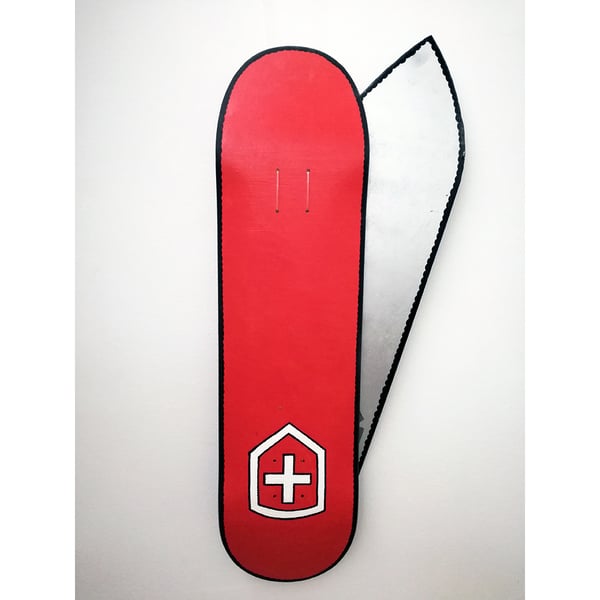 Image of Swiss Knife Skate Deck by Aleksi Ivanov