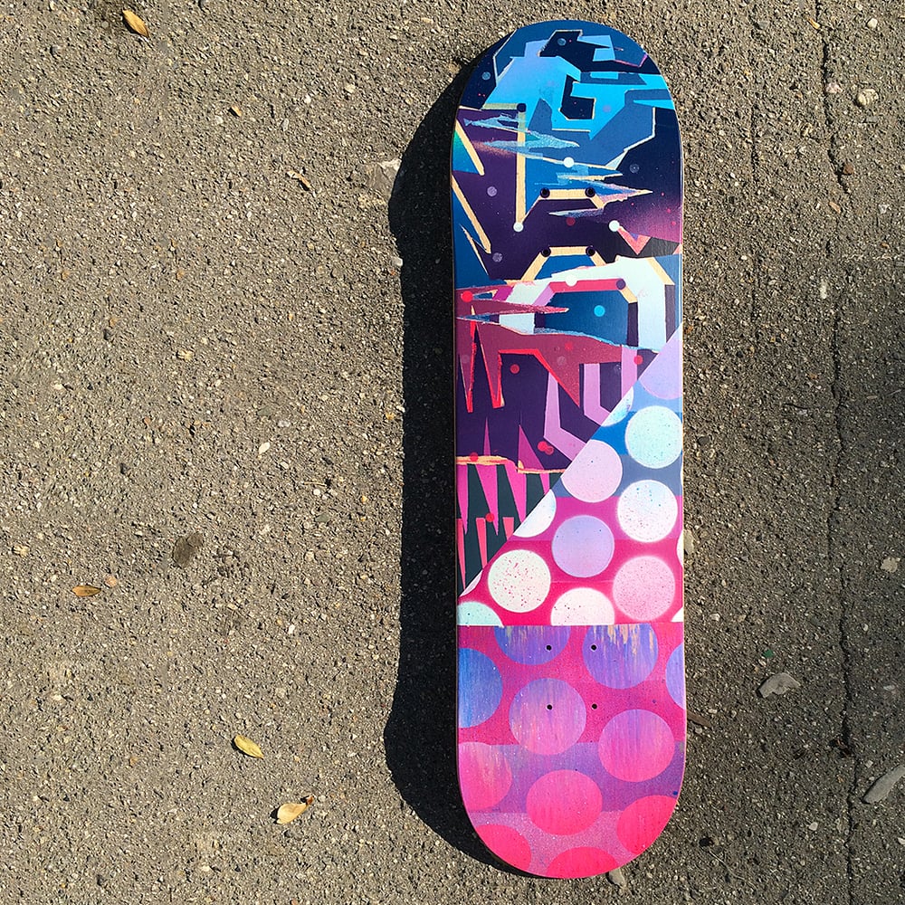 Image of Kick flip skate deck by GLOW