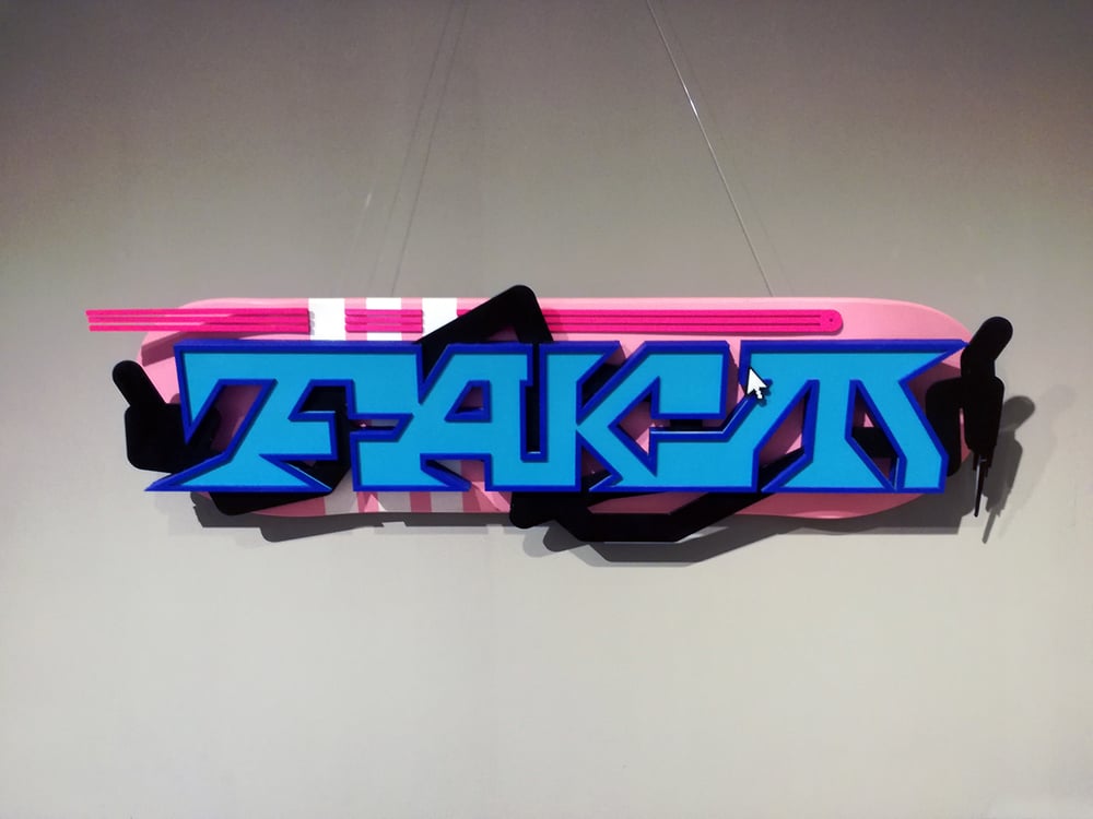 Image of 3D skate deck by FAKT
