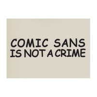 Image 1 of Comic Sans Risograph Print + Sticker