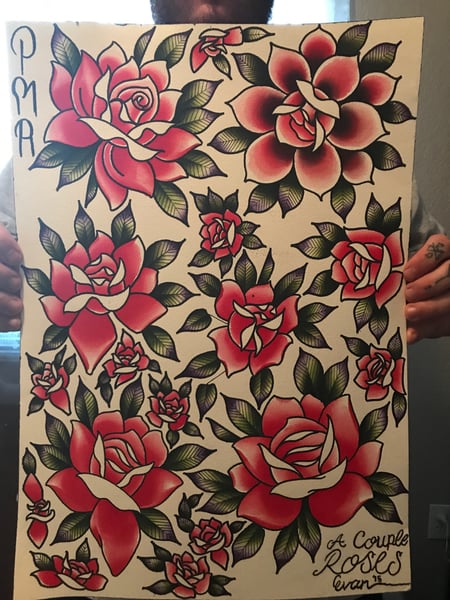 Image of Original Rose Flash Sheet.