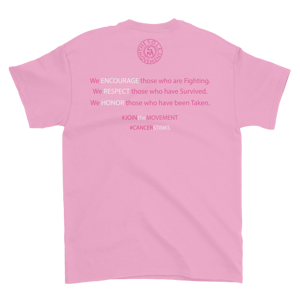 Image of Unisex We Wont Be Stopped Breast Cancer T-Shirt in Black, Pink, or White