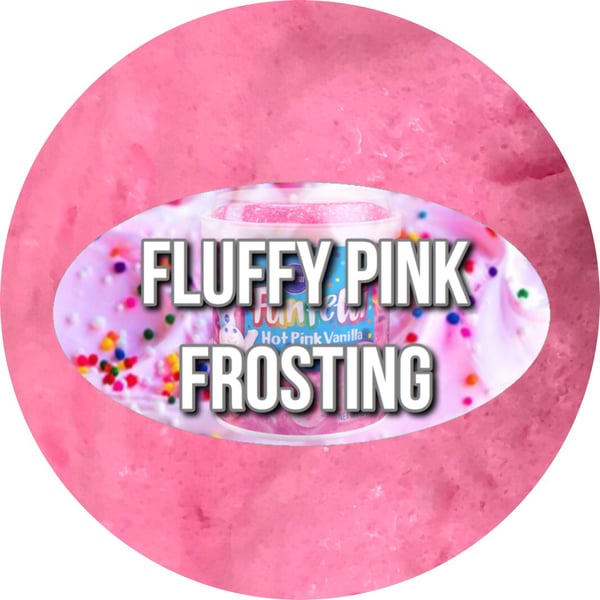 Image of Fluffy pink frosting slime! 8oz