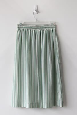 Image of SOLD Pistachio Striped Easy Skirt