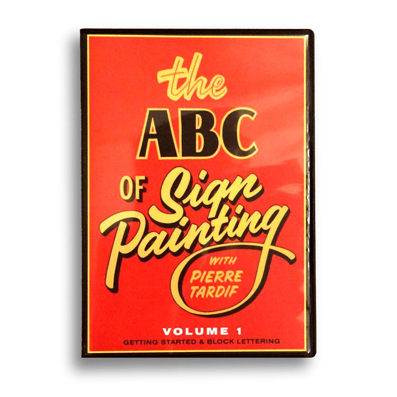 Image of The ABC of Sign Painting Volume 1 Block Lettering with Pierre Tardif DVD