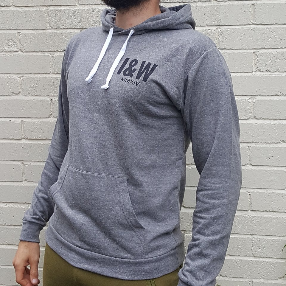 Image of Icarus & Wilde Grey Marl Logo Hoody