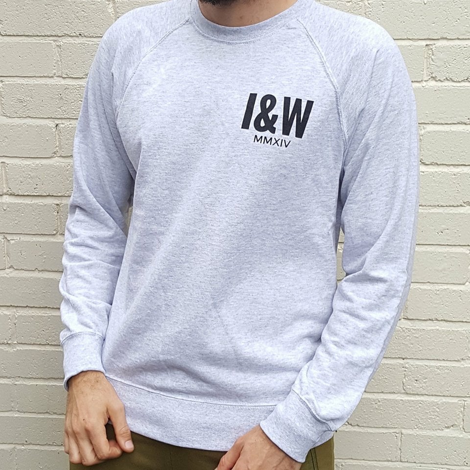 Image of Icarus & Wilde Lightweight Raglan Grey Marl Sweatshirt