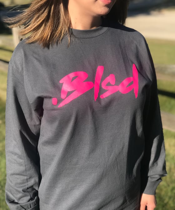 Image of Blsd Grey/Pink Long Sleeve Tee