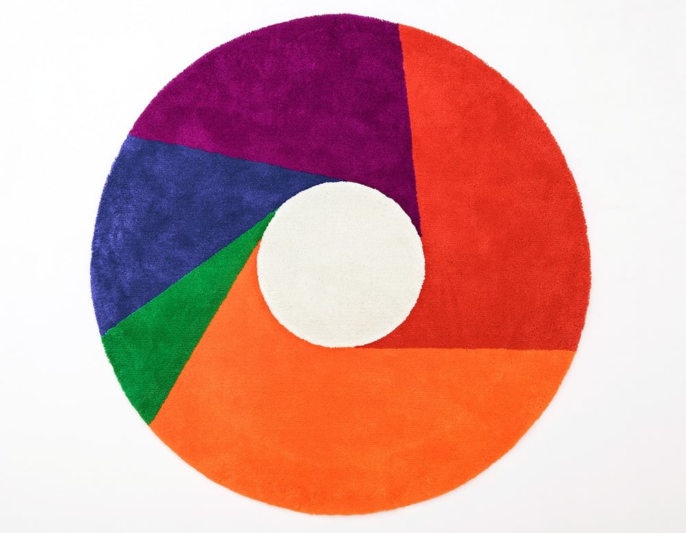 Image of Max Bill Graphic Rug - Color Wheel