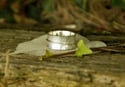  Leaf print spinner ring 