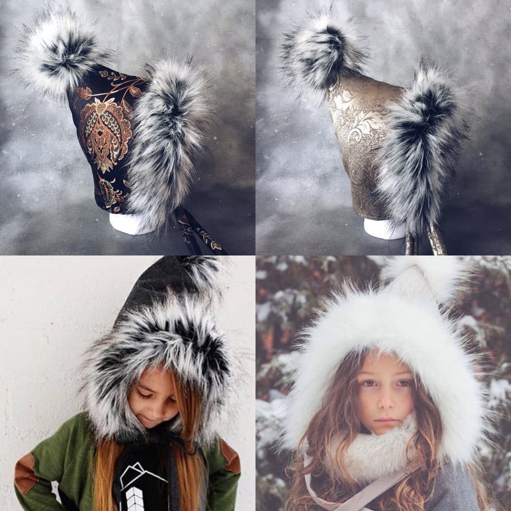 Image of Faux Fur Pixie Hat