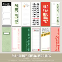 Image 1 of 3x8 Holiday Journaling Cards (Digital)