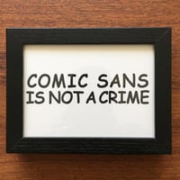 Image 4 of Comic Sans Risograph Print + Sticker