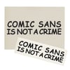 Comic Sans Risograph Print + Sticker