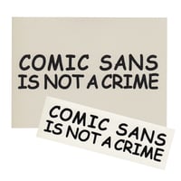 Image 5 of Comic Sans Risograph Print + Sticker