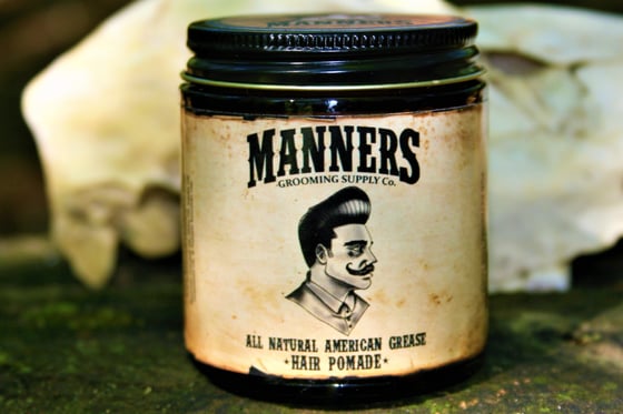 Image of WAX-BASED POMADE (ALL-NATURAL) - 4oz. Amber Glass Jar (choose a scent)