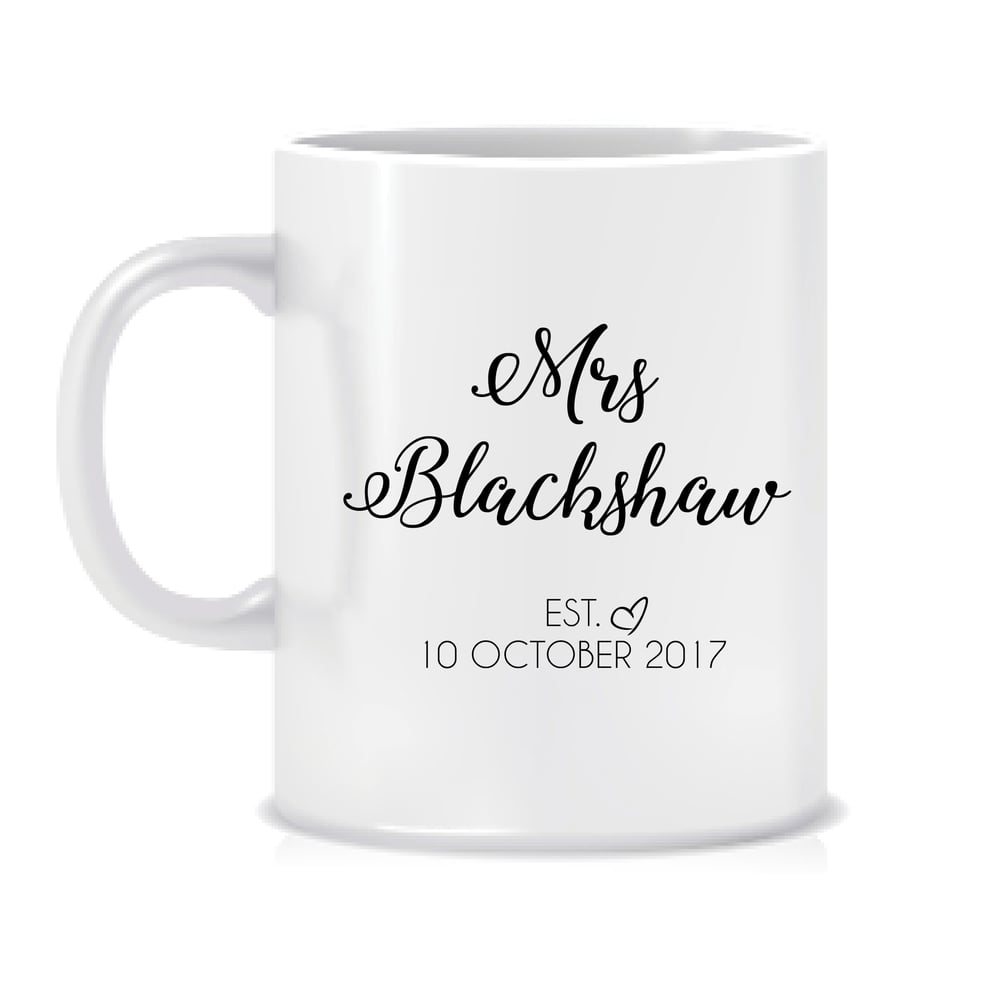 Image of Personalised bridal mug