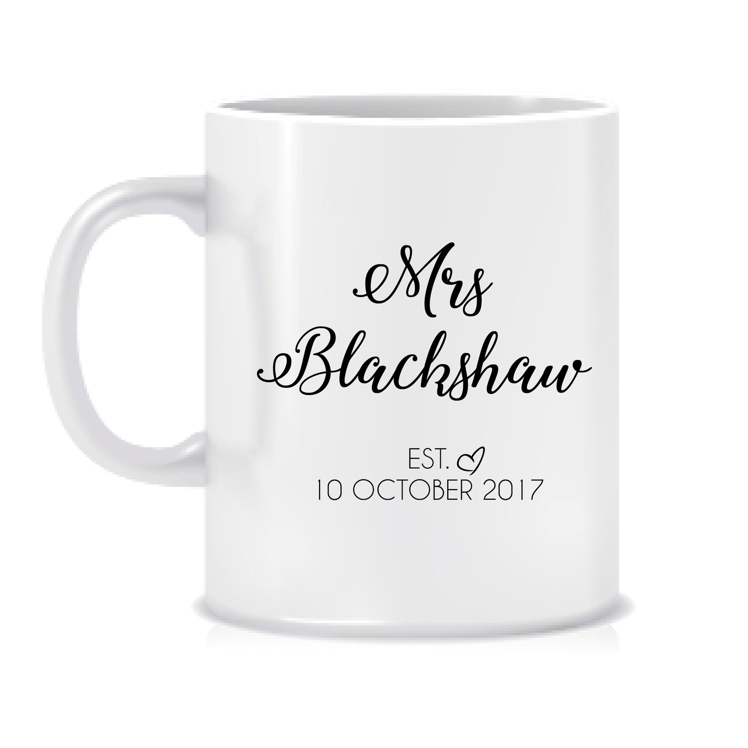 Image of Personalised bridal mug