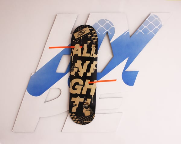 Image of Hype All Night wall installation