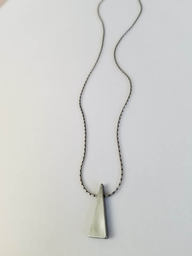 Simple Geometric - Silver Triangle