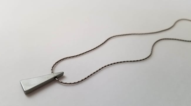 Simple Geometric - Silver Triangle