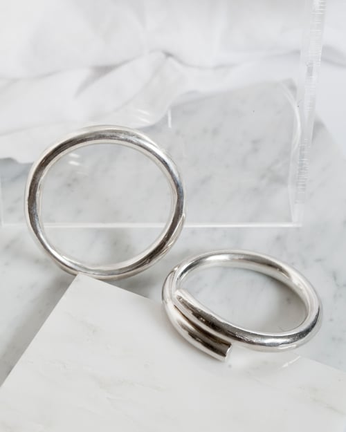Image of Split Silver Bangle