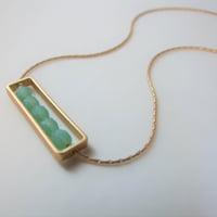 Image 3 of Green Opaline Abacus Necklace