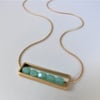 Green Opaline Abacus Necklace