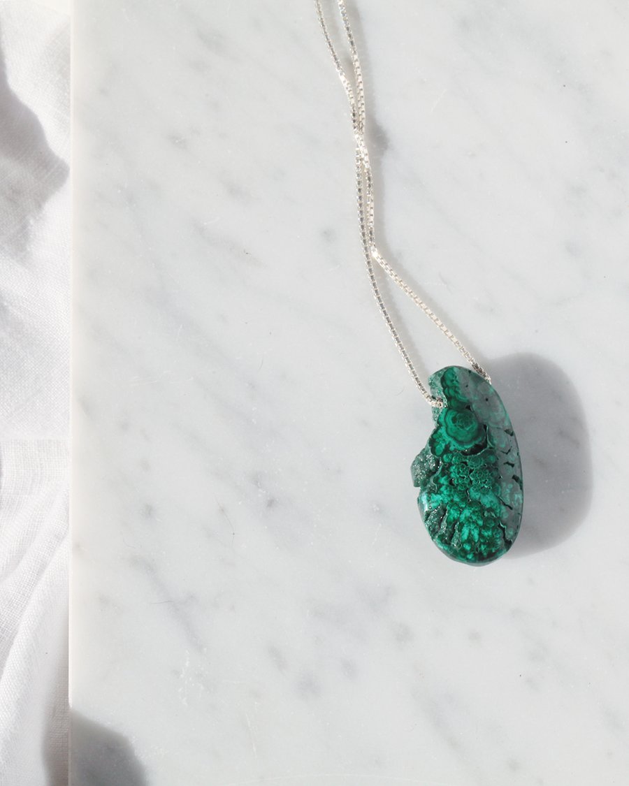 Image of Natural Malachite Necklace