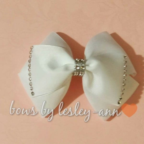 Image of Hair bow with gems