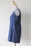 Image of SOLD Comfy Dotty Blue Romper