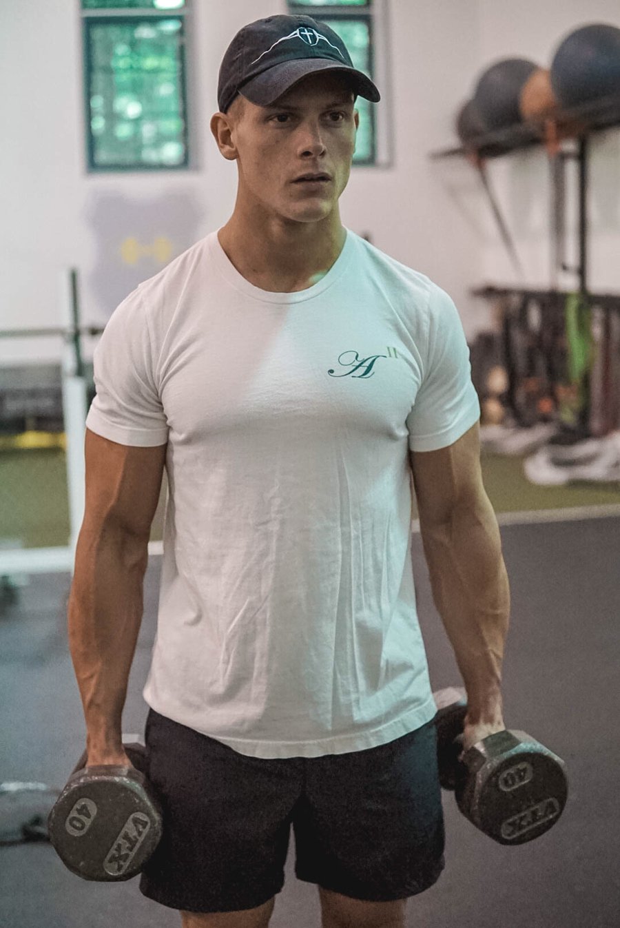 Image of WHITE UNISEX FITTED T SHIRT