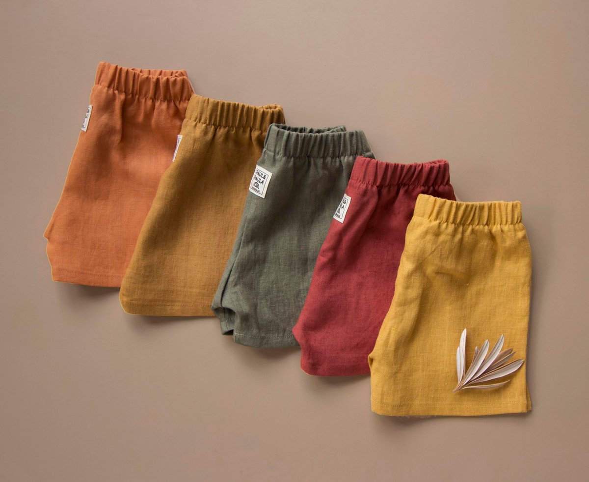 Image of Everyday linen shorts mustard